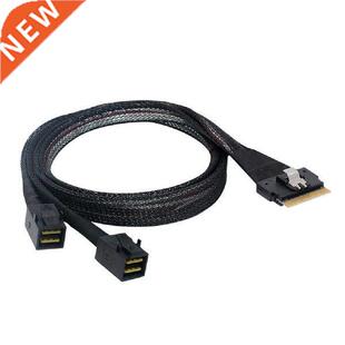 Server Hard Disk Data Cable Mini SAS SFF-8654 76P to 2