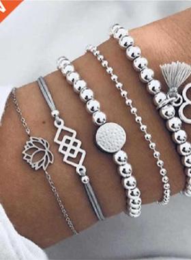 2021 Bohemian Bracelets & Bangles Set Vintage Bead Boho Char