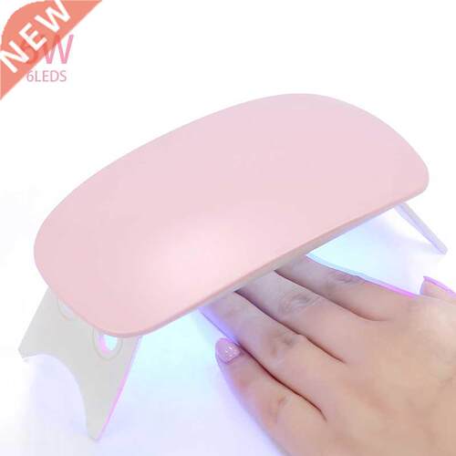 6W Mini Nail Dryer Machine Portable 6 LED UV Manicure Lamp H
