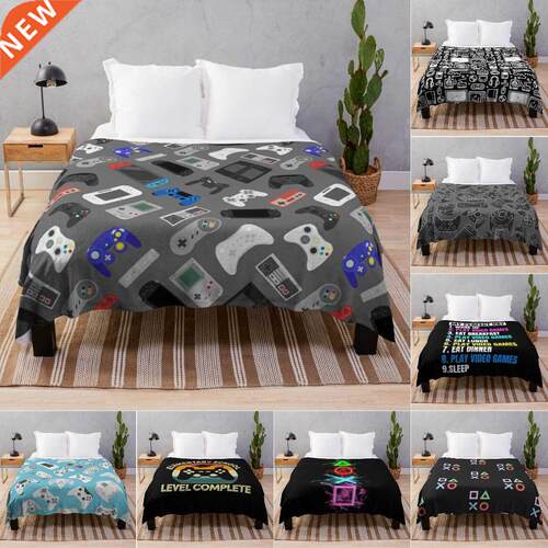 Gaming Throw Blanket Boy Gamer Blanket for Bed Sofa Couch De