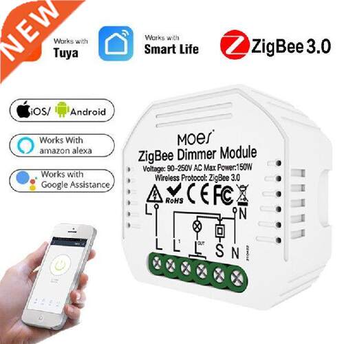 Mini DIY Tuya ZigBee .0 Smart Dimmer Switch Module 1/2 Way