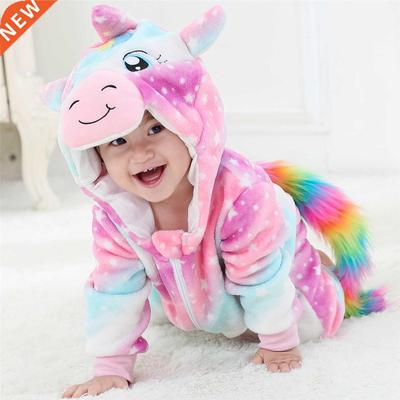 Baby Cartoon Romper Newborn Hooded Infant Clothing Boy Girl