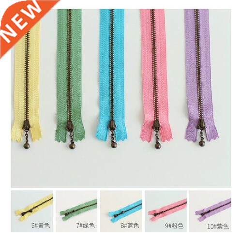 Bronze Finished Zipper Fabric Handmade  Accessories