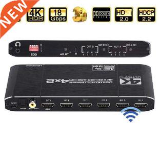 kebidu 4x2 Matrix Switch Splitter with SPDIF and L/R