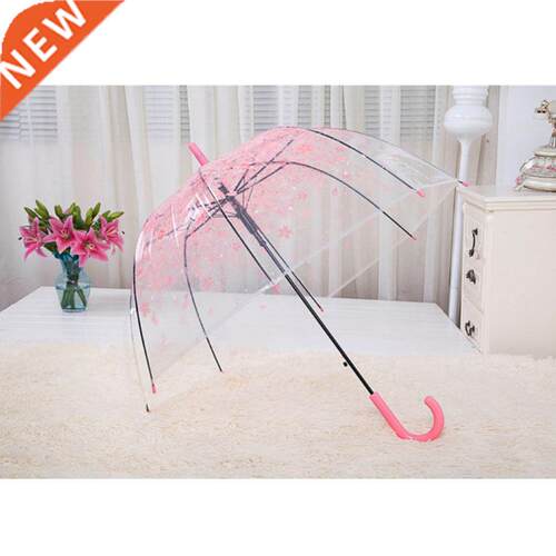 Romantic Transparent Clear Flowers Bubble Dome Umbrella Half