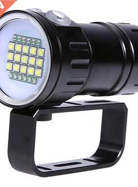 Diving Flashlight, 180W 3000 Lumen Diving Lights Underwater