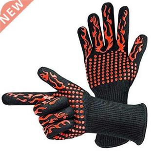 BBQ Oven Gloves 800 Degrees Fireproof Heat Resistant Gloves