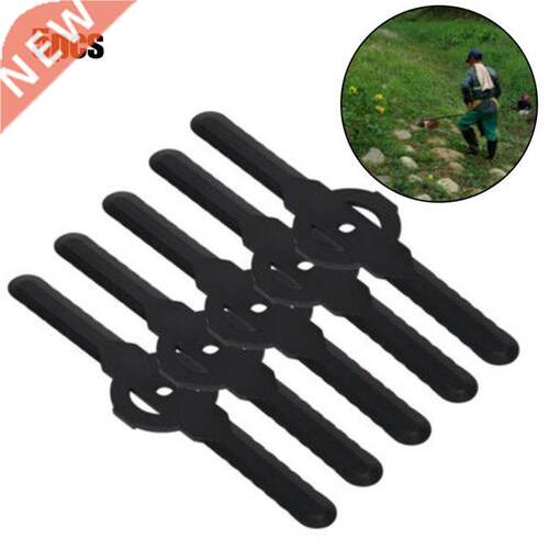 5pcs Grass Trimmer Blades Cordless Lawn Mower Straight Plast