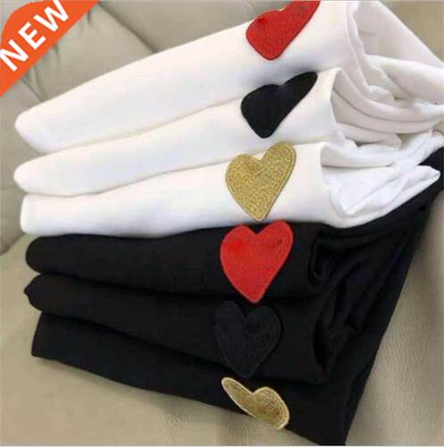 Cotton T irt Women Men Tee irt Femme ort Sleeve Tops W