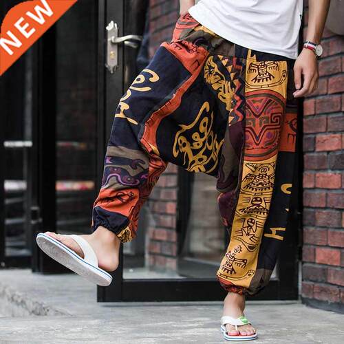 Men Women Baggy Harem Pants Hip hop Joggers Causal Loose Tro