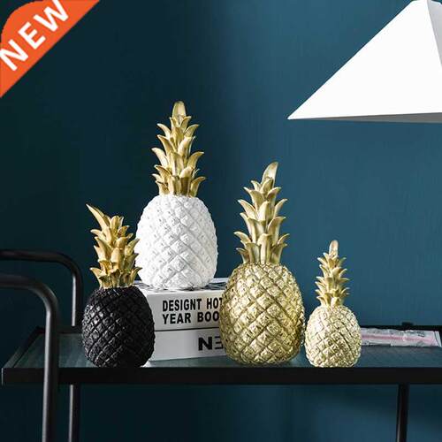 Nordic Style Resin Gold Pineapple Home Decor Living Room Win