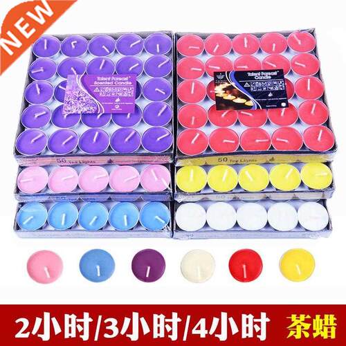 100 Pcs tea lights candles birthday party candle 4 hours