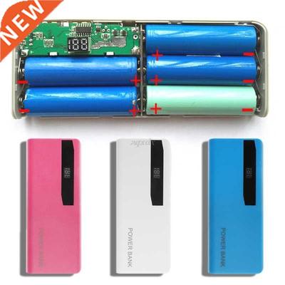5x 18650 Li Battery Charger LCD Display DIY Power Bank Case