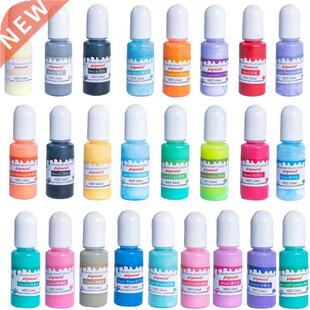 24 Colors Epoxy UV Resin Pigment Opaque Liquid Epoxy UV Resi