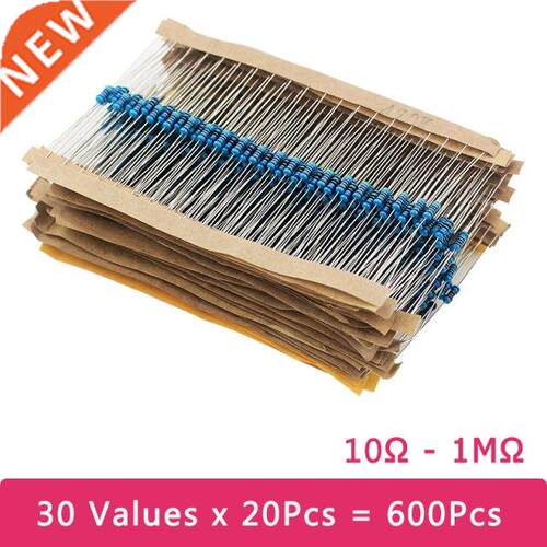 600 Pcs/lot Resstors10Ω-1KΩ 30 Knd of Resstance
