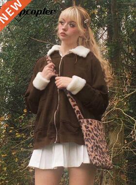 acote y2k Fu Jackets Loose Bown Gunge Faiycoe Coat