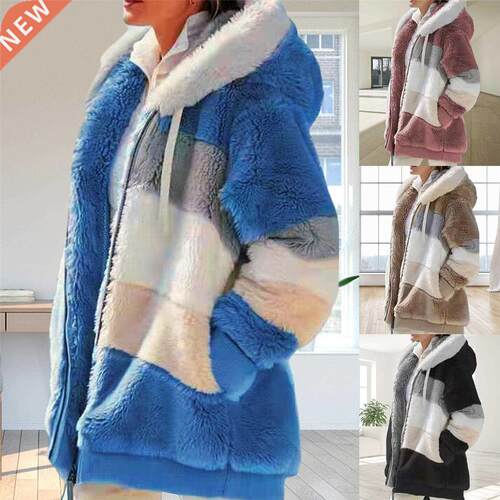 Plus Size Jacket 2021 Women Autumn Winter Long Sleeve Color