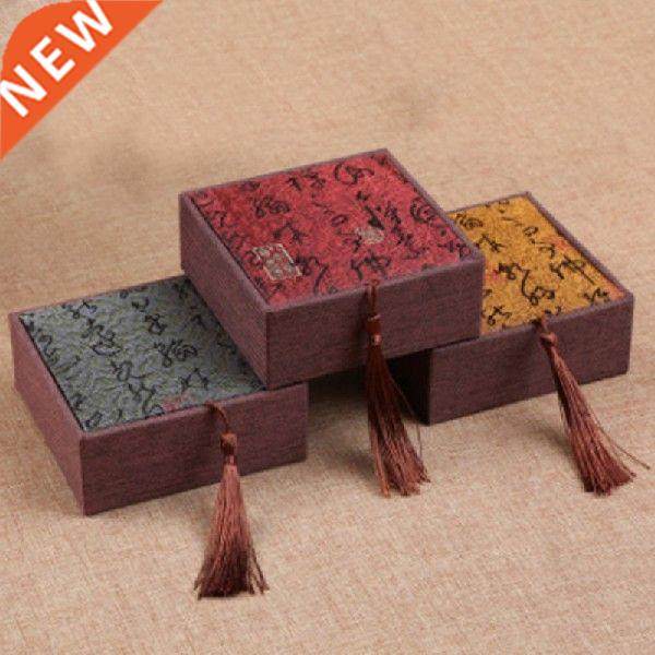 1 piece linen jewelry packaging gift boxes bracelet bangle