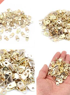 100 Pieces Golden Triangle D-Ring Hanging Picture oil Painti