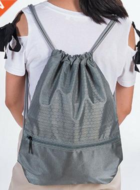 Travel Home String Drawstring Backpack Cinch Sack Gym Tote B
