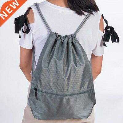 Travel Home String Drawstring Backpack Cinch Sack Gym Tote B