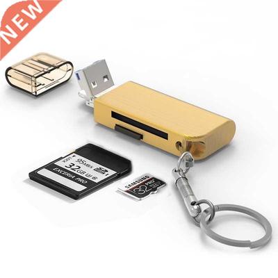 NEW 2 IN 1 TF/SD Card Reader USB3.0 Lightning Metal Shell Ad