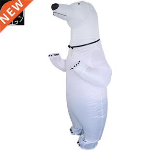 Halloween inflatable polar bear doll costume adult walking p