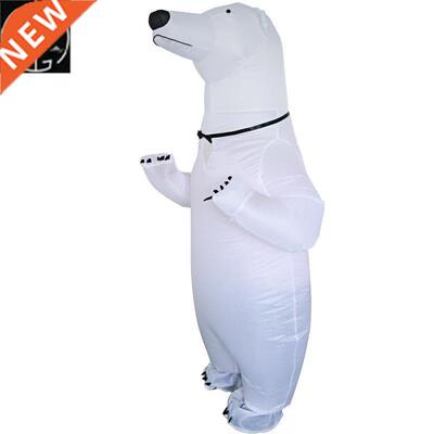 Halloween inflatable polar bear doll costume adult walking p