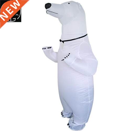 Halloween inflatable polar bear doll costume adult walking p