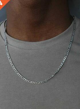 Faion New Figaro Chain Necklace For Men Punk Silver Color