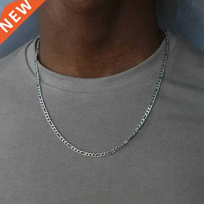 Faion New Figaro Chain Necklace For Men Punk Silver Color