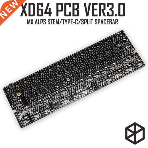 xd60 xd64 3.0 PCB Custom Mechanical Keyboard Kit underglow R