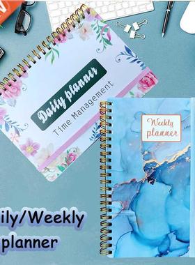 Spiral Notebook Diary Weekly Planner Goal Habit Schedules Or