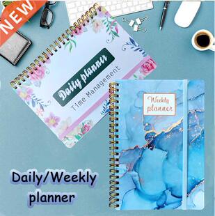 Spiral Notebook Diary Weekly Planner Goal Habit Schedules Or