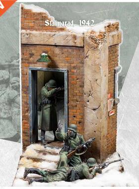 1/35 Resin Model Figure GK，World War II military theme (Thr