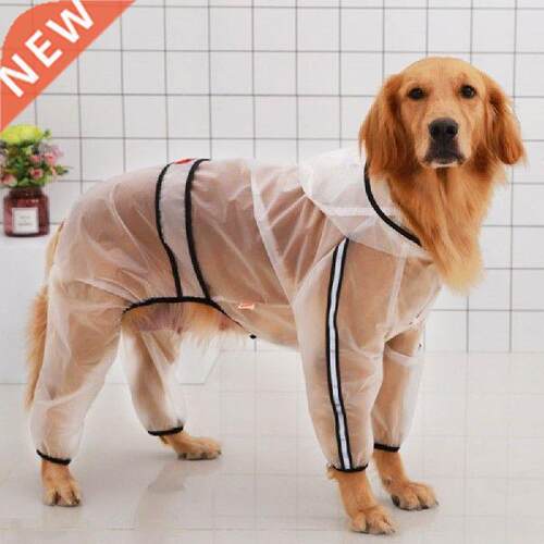 Dog Raincoat Dog Clothes Transparent Raincoat Light