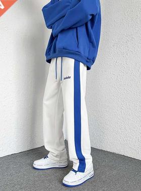 Privthinker 2022 Spring New Klein Blue Men's Stright Pnts