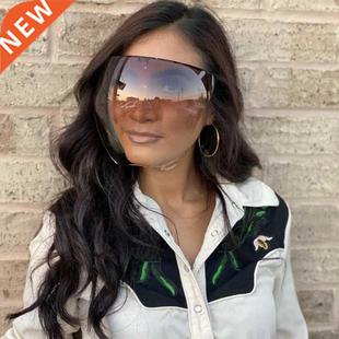 Oversized Protective Faceield Visor Glasses Men Women Full