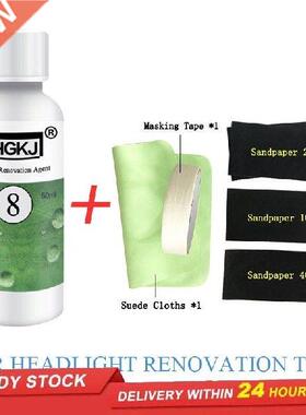 Car headlight repair liquid, headlight refurbishment agent