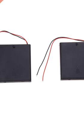 2Pcs 4 x AA 6V Battery Holder Storage Case Wired ON/OFF Swit