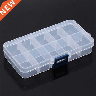 10 Grids Compartments Plaic Transparent Organizer Jewel Be