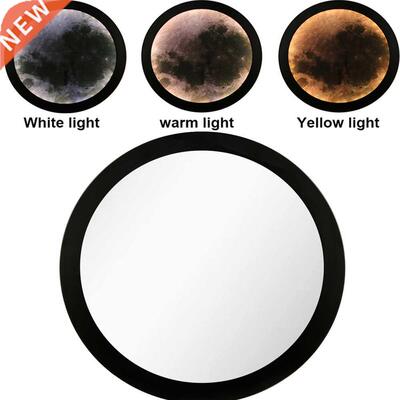 25cm LED Moon Bthroom Mirror Vnity Round Wll Decortive