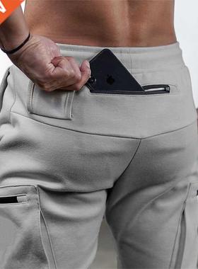 Men's joggng pocket desgn sweatpants New cotton camouflage