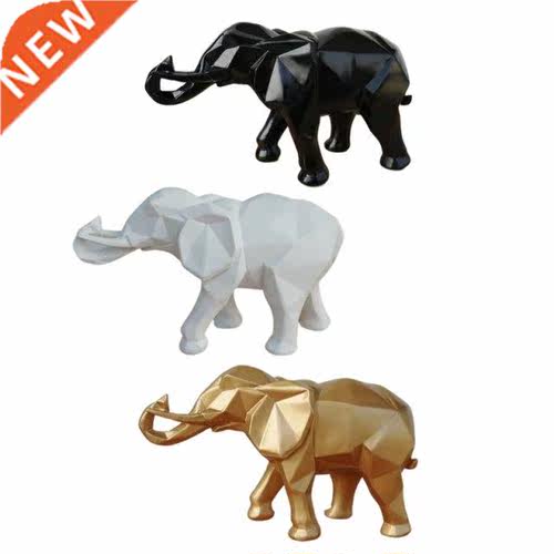 Geometrc Orgam Elephant Desktop Ornament Creatve Resn S