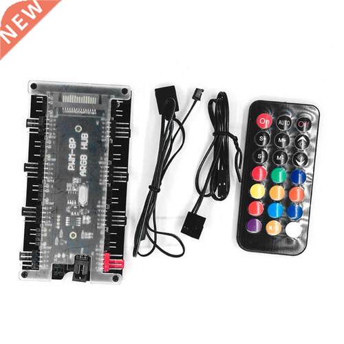 3-Pin ARGB Hub for Desktop PC Case RGB LED Hub Extension Cab