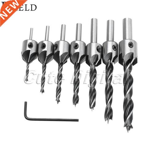 HSS 5 Flute Countersink Drill Bit Woodworking Tool Wood Dril