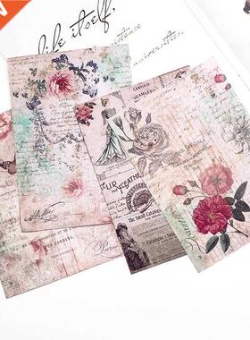 8pcs Rce Scrapbook Paper Pads Decoupage Vntage Patterned P