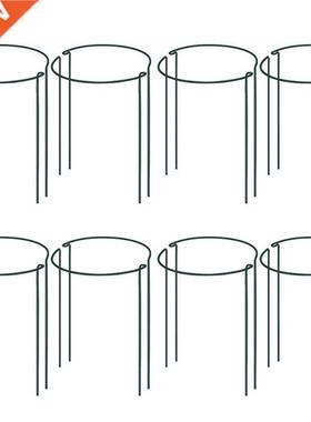 Plant Support Stake, 8-Pack Half Round Metal Garden Plant Su