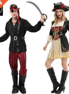 Halloween costume costume dress Caribbean pirate captain adu