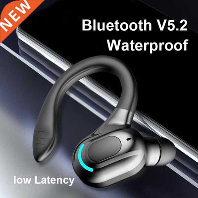 Bluetooth 5.2 Wireless Headsets Earbuds Earpiece with Mic Mi